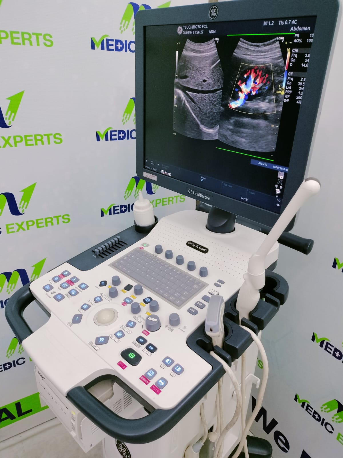 GE Logiq V5 Expert 2019 Manufacturing with Convex and TVS Probes