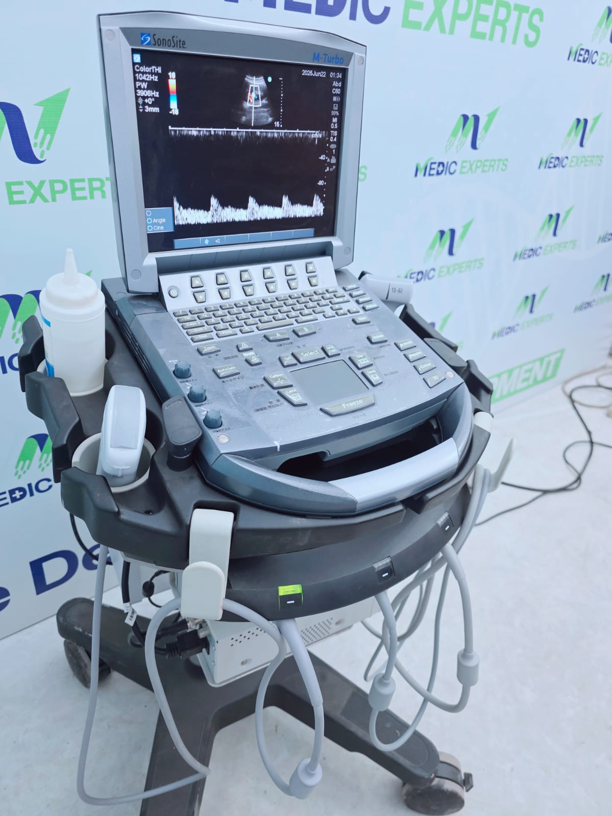 Sonosite USA M Terbo with Convex, Linear and Cardiac Probes