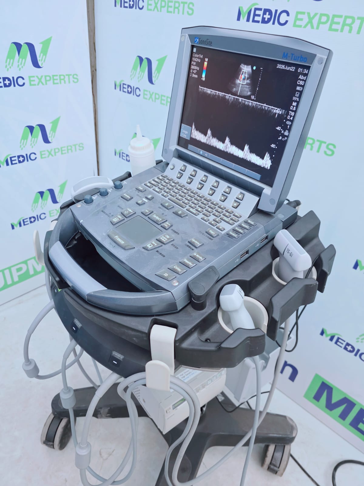 Sonosite USA M Terbo with Convex, Linear and Cardiac Probes