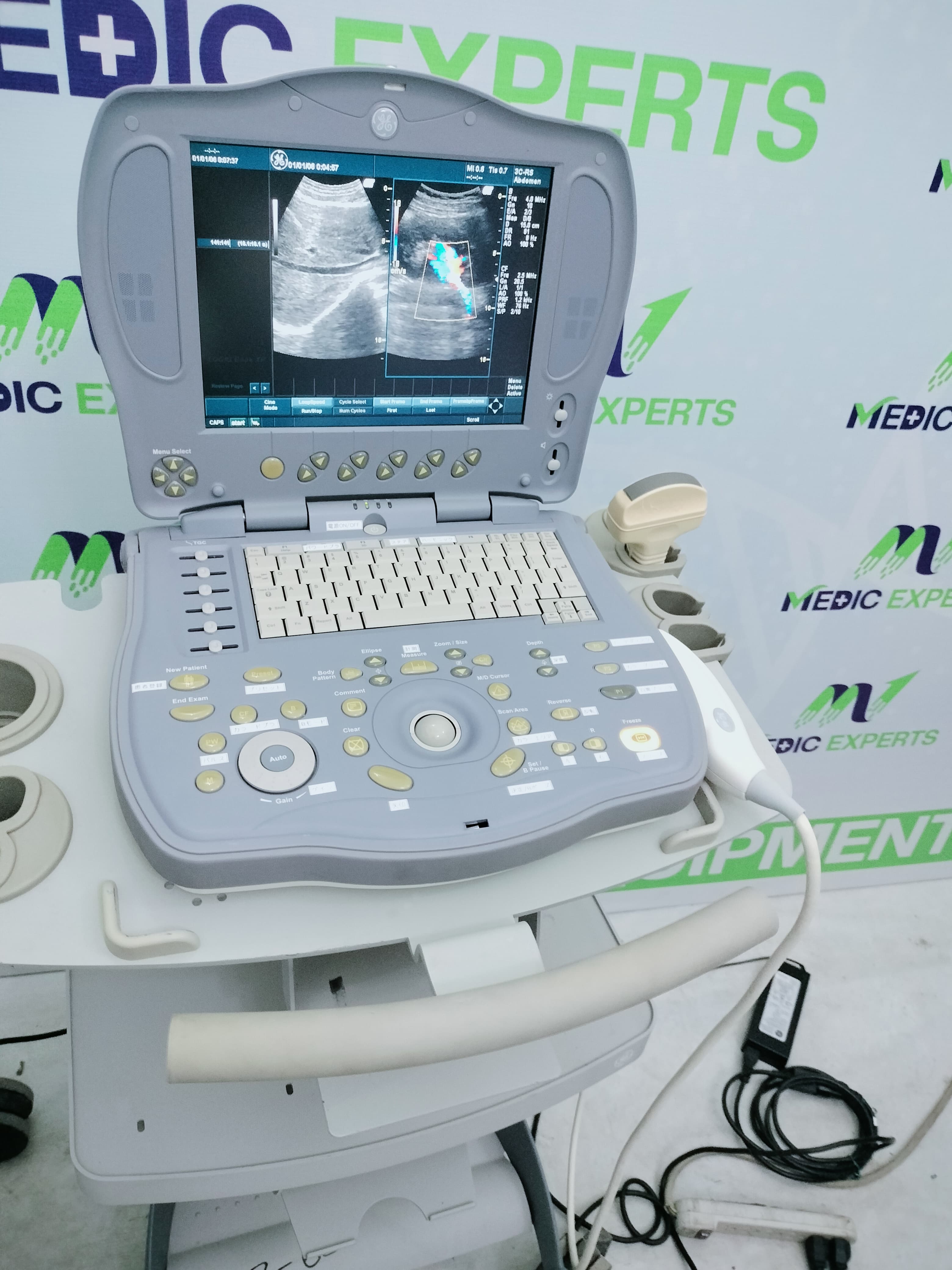 Logiq Book XP Latest Variant with Convex Probe and Trolley